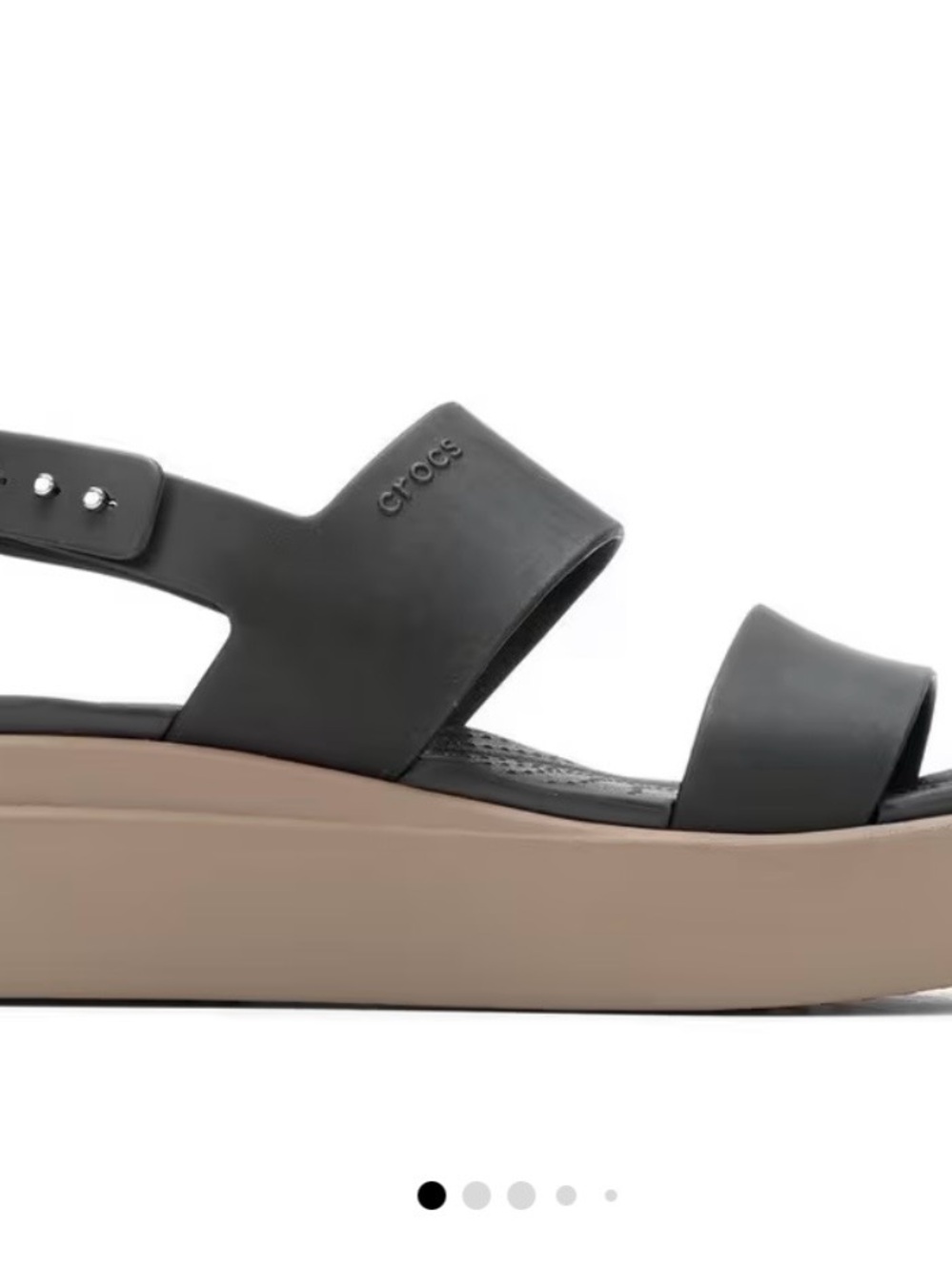 WOMEN'S CROCS BROOKLYN LOW WEDGE SANDALS - Picture 6 of 6